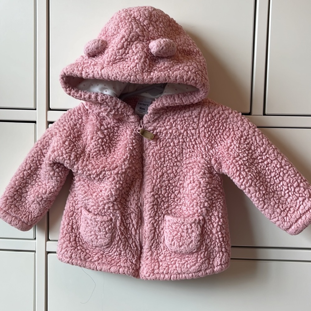 Carters Pink Hooded Zip Up